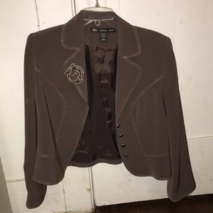 brown blazer